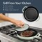 Best Choice Products 6-Piece Enameled Cast Iron Cookware Set, 6QT Dutch Oven W/ Lid, 2QT Skillet W/ Lid, Grill Pan, Grill Press